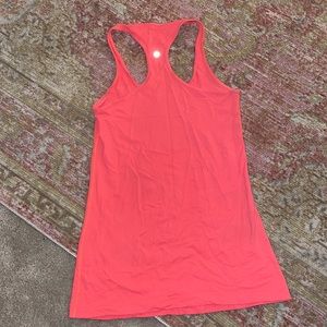 coral lululemon racerback tank top!!